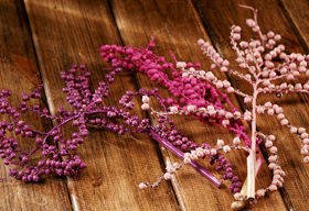 Gałązki świąteczne dekoracyjne Canella cena za op 3 szt różowo-fioletowe