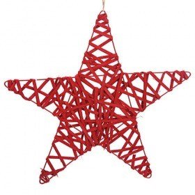 Gwiazda ratanowa czerwona 40 cm