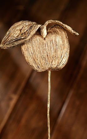 Jabłka złote na piku - 35 cm  cena za opakowanie 3 szt