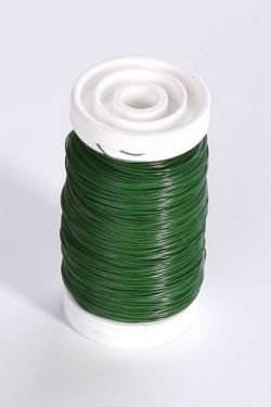 Drut stalowy na szpulce 100 g - zielony