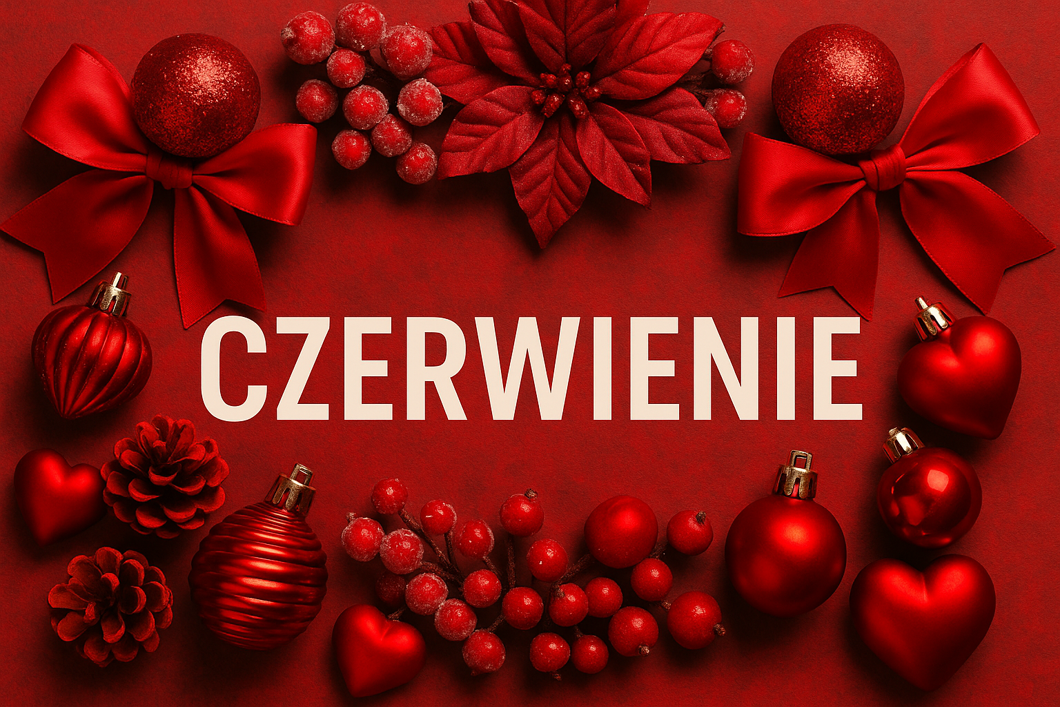 DEKORACJE W CZERWIENIACH