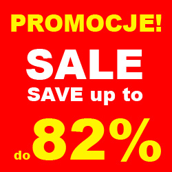 Promocje wyprzedaże okazje do 82%