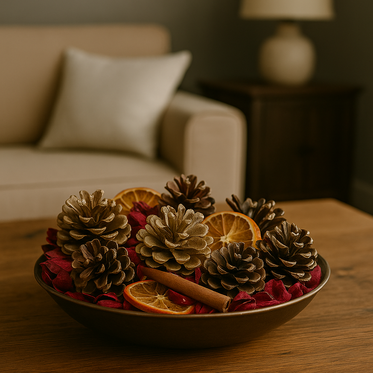 Świąteczna mieszanka dekoracyjna z szyszek