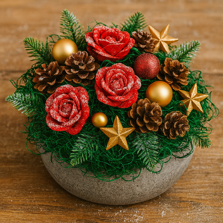  Mech kręcony egzotyczny – 30 g | Ciemna zieleń | Dekoracja florystyczna