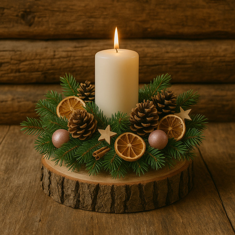 Naturalne drewniane gwiazdki Rustic Natural – rustykalne ozdoby świąteczne