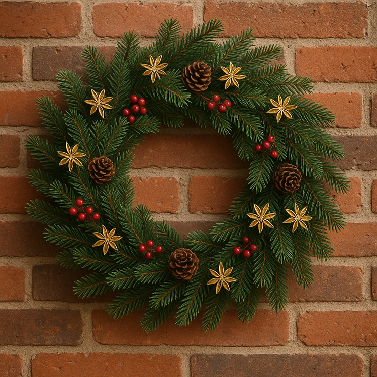 Zestaw DIY GrandDeco – złote lotosy, anyż i korzonki dekoracyjne | Naturalny komplet do stroików i dekoracji świątecznych