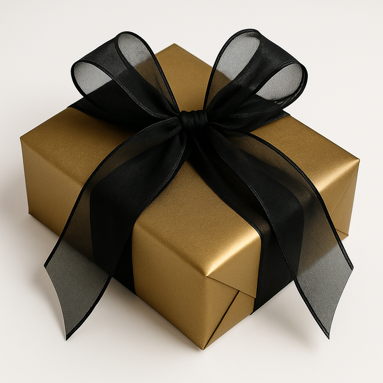 Czarna organza 12 cm x 9 m obszywana – wstążka dekoracyjna glamour DIY