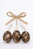 Bombka zawieszka naturalna z kory 16 cm – zestaw 3 szt.
