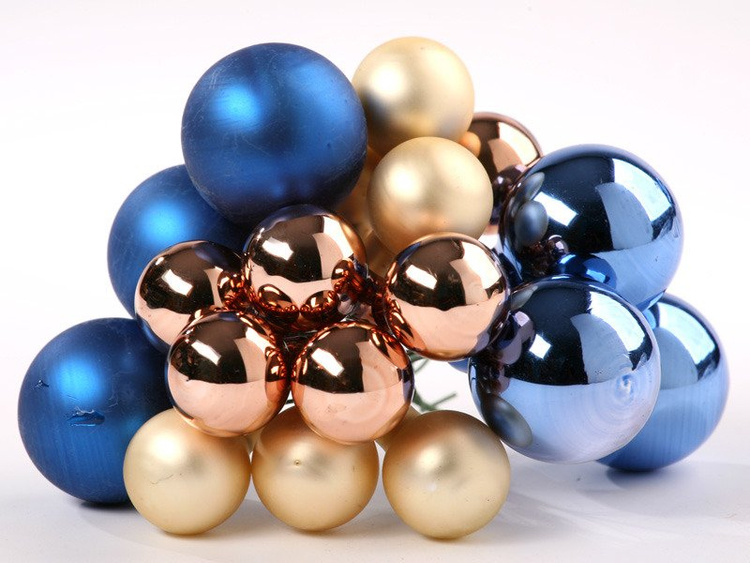 BOMBKI SZKLANE na druciku wz 24 A - śr. 20-30 mm -- wiązka 18 szt.