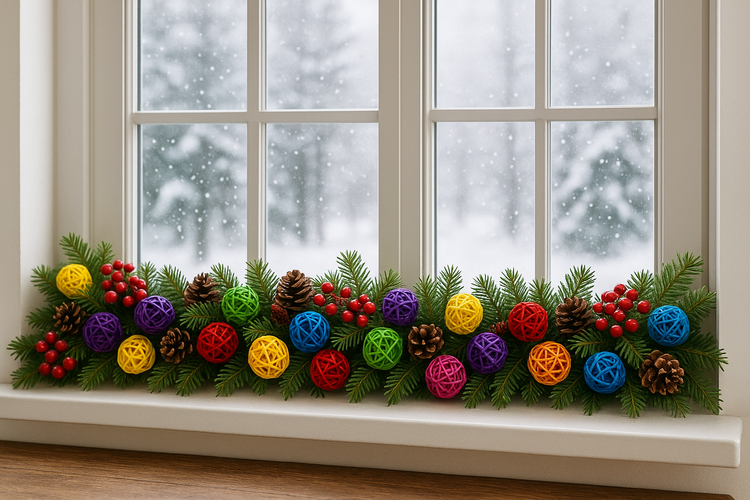 Kule ratanowe 2–5 cm – 10 kolorów 60 szt,