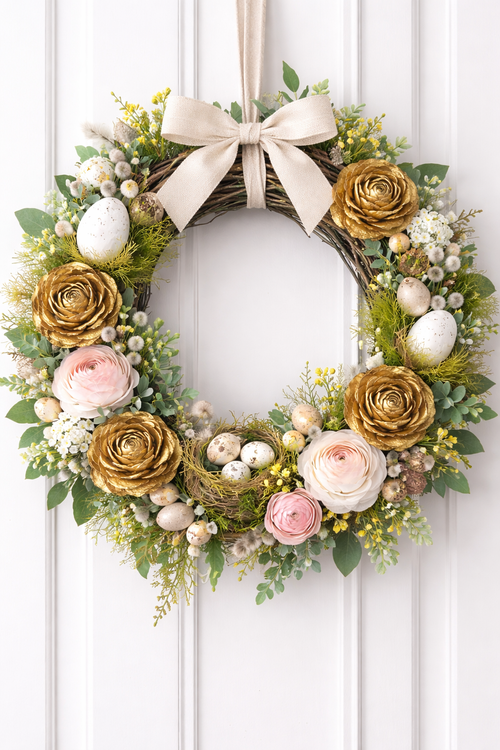 Róże z szyszek cedru – 6 sztuk | Rustykalne ozdoby naturalne GrandDeco