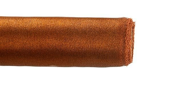 Organza wstążka obszywana, tiul na rolce obszywany 40cm / 900 cm  obszywana JASNY BRĄZ