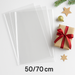 Celofan – arkusze 50×70 cm • 50 szt. • przezroczysta folia do pakowania • GrandDeco