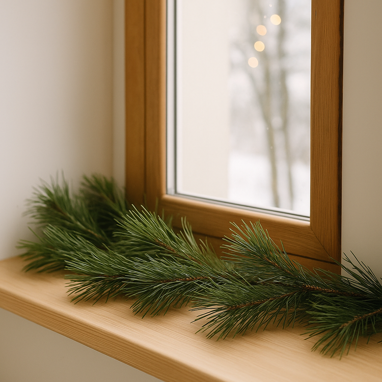 Gałązki sosny naturalne 3 szt. ok. 25 cm – dekoracja świąteczna, stroiki, handmade