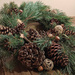 Wianek Świąteczny GrandDeco 40–50 cm – Naturalne Igliwie, Szyszki, Dekor Premium | Ręcznie Tworzony