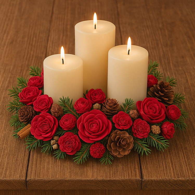 Kwiaty shola naturalne 60 szt. (2–6 cm) – kolekcja GrandDeco