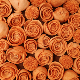 Brzoskwiniowe kwiaty shola – ciepło natury w Twoich dekoracjach