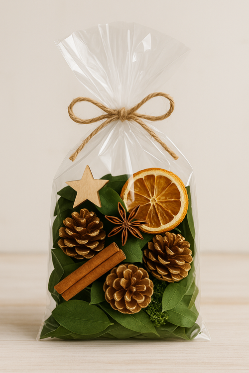 Suszone zielone listki dekoracyjne 900 szt. | Barwione liście 2–3 cm | Naturalne ozdoby do stroików, świec, bombek, aranżacji świątecznych