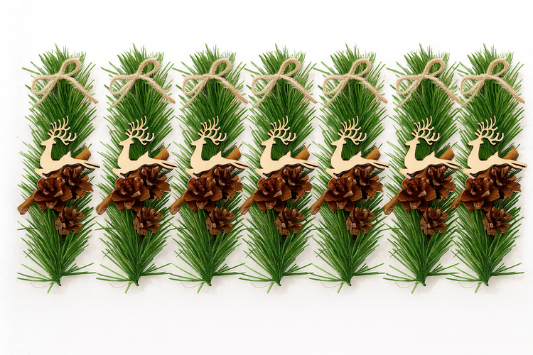 Gałązki dekoracyjne GrandDeco 20 cm – komplet 7 sztuk