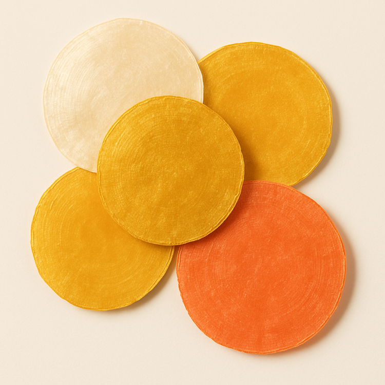 Muszle Capiz 7–11 cm 12 szt – GrandDeco Naturalne, perłowe krążki do dekoracji świątecznych i zimowych aranżacji