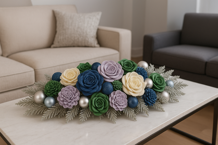 Zestaw kwiatów shola 60 szt. – 3–6 cm, kolekcja GrandDeco