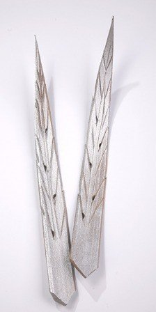 Drewniane gałązki Rambuttam srebrne – komplet 2 szt. (35 cm)