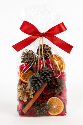 Świąteczna mieszanka dekoracyjna z szyszek