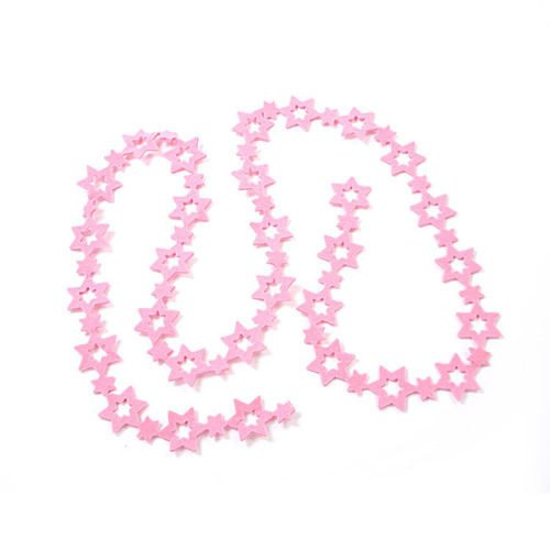 Girlanda filcowa gwiazdki fuksja szerokość  4 cm długość 180 cm