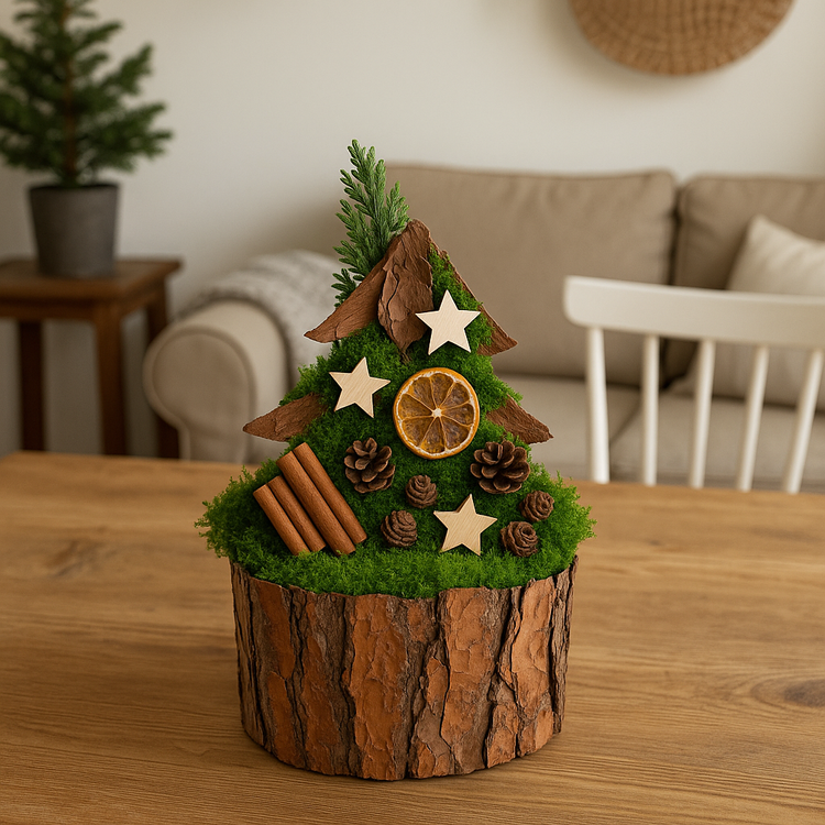 Naturalne płaty kory palmowej do rękodzieła świątecznego – dekoracje DIY, eco handmade, aranżacje bożonarodzeniowe