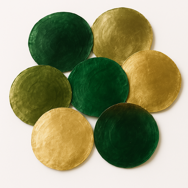 Muszle Capiz 7–11 cm 12 szt – GrandDeco Naturalne, perłowe krążki do dekoracji świątecznych i zimowych aranżacji