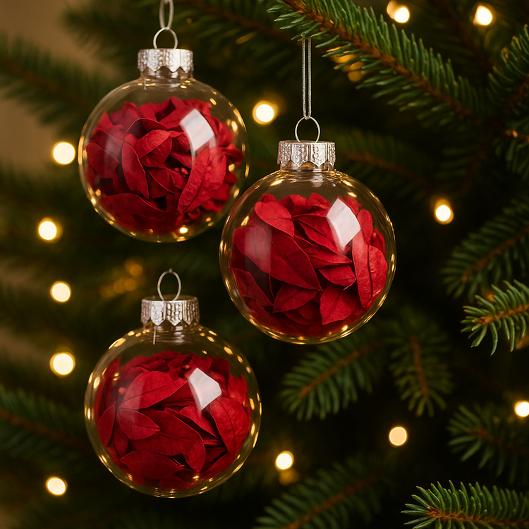 Suszone czerwone listki dekoracyjne 850 szt. | Barwione bordowe liście 2–3 cm | Ozdoby świąteczne DIY, stroiki, wieńce, pakowanie prezentów