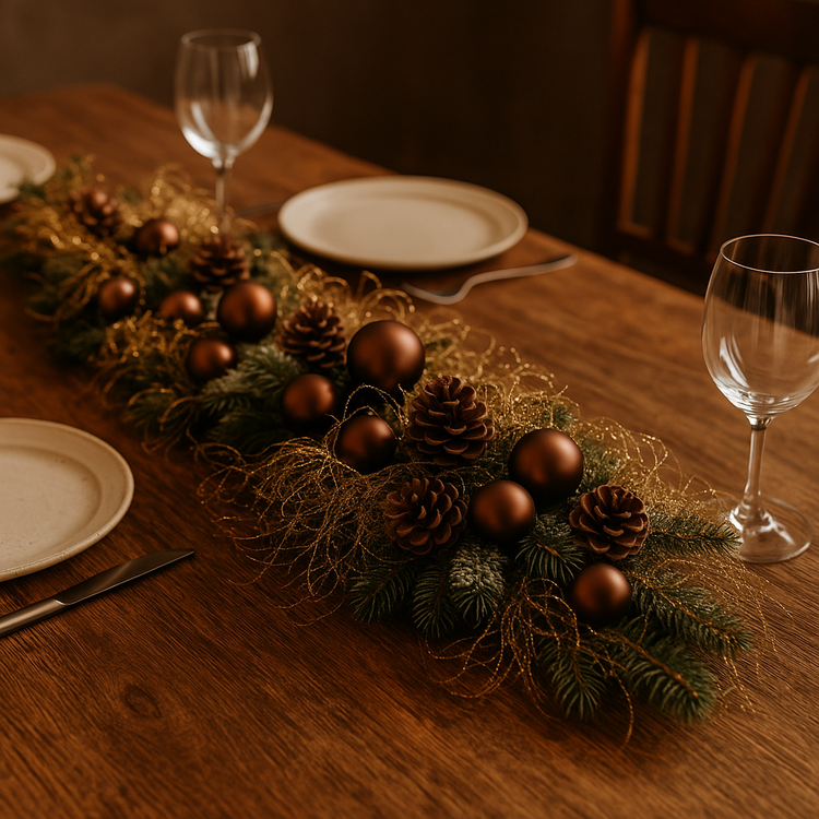 Naturalne korzonki dekoracyjne z brokatem – efekt złotej pajęczyny | Premium GrandDeco