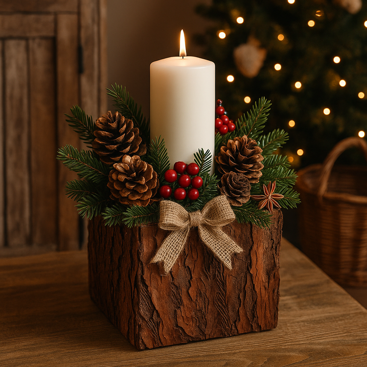 Naturalne płaty kory palmowej do rękodzieła świątecznego – dekoracje DIY, eco handmade, aranżacje bożonarodzeniowe