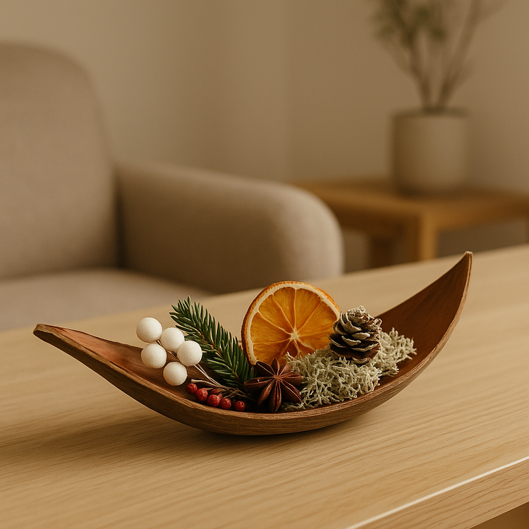 Naturalny Zestaw DIY 3 Łuski Kokosowe 15-20  cm do Aromatycznych Dekoracji