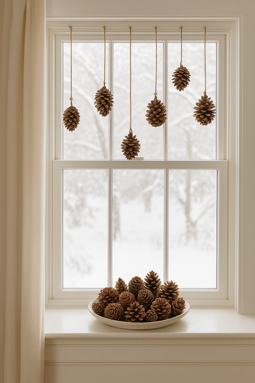 Szyszki naturalne mix gatunków 35–40 szt. do dekoracji świątecznych i zimowych DIY