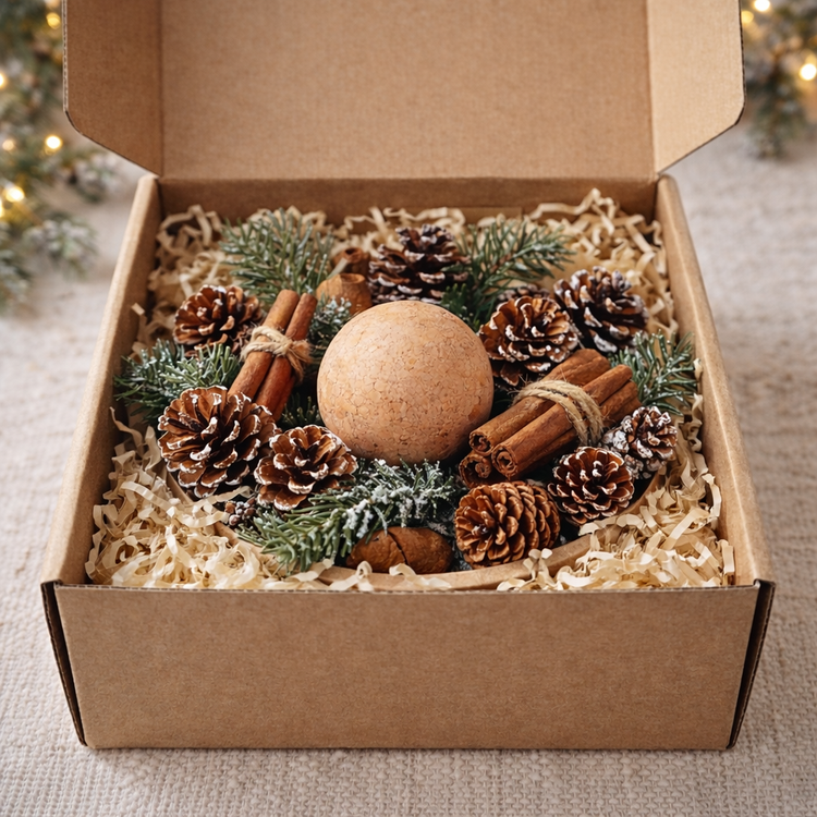 Świąteczny Zestaw Naturalny z Glinianą Kulą – Gotowy Prezent