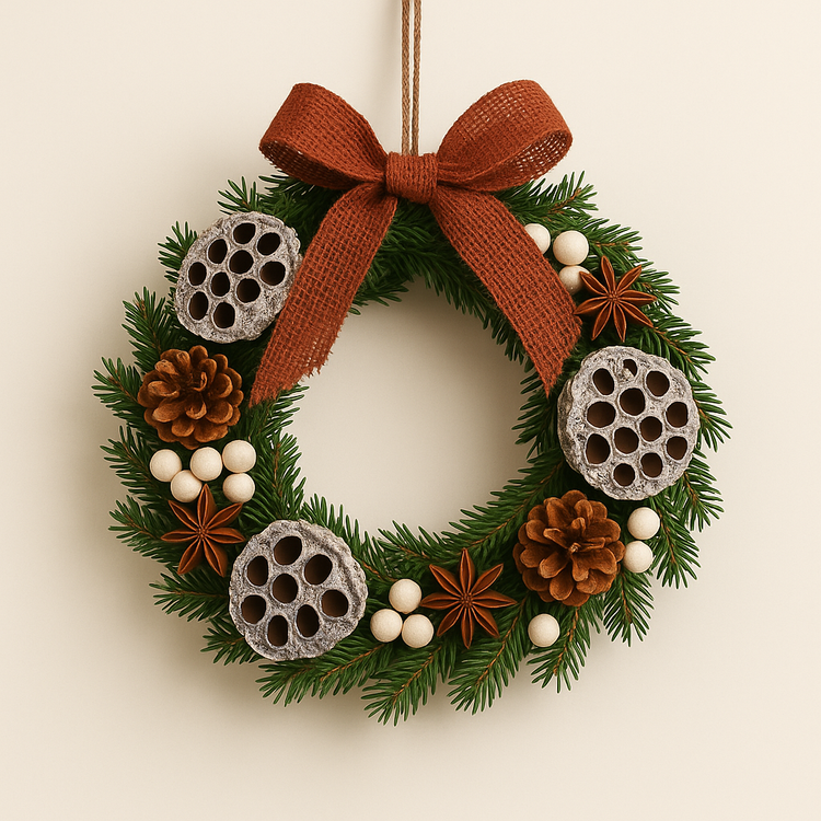 Ozdoba wielkanocna GrandDeco Wstążka Jutowa Brązowa 5 cm / 5 m