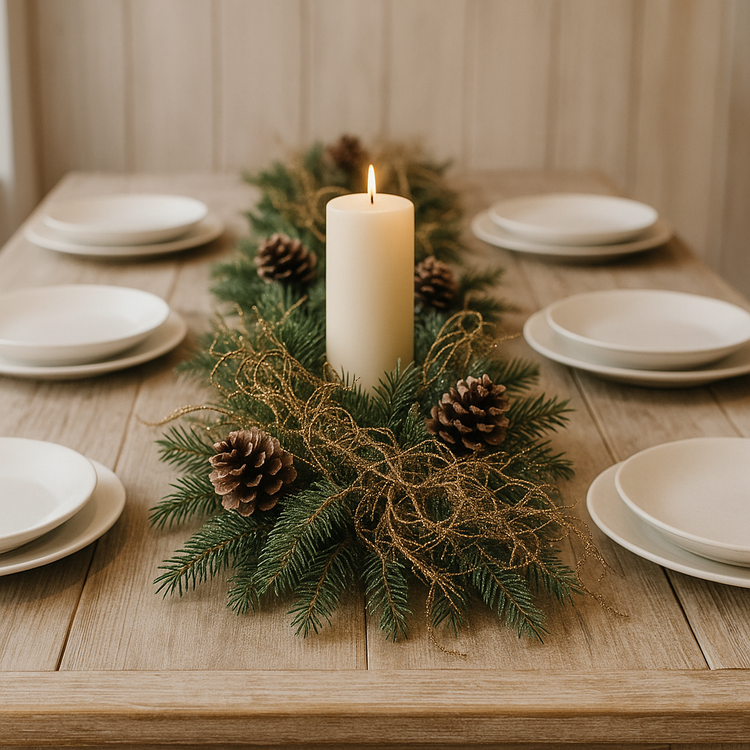 Naturalne korzonki dekoracyjne z brokatem – efekt złotej pajęczyny | Premium GrandDeco