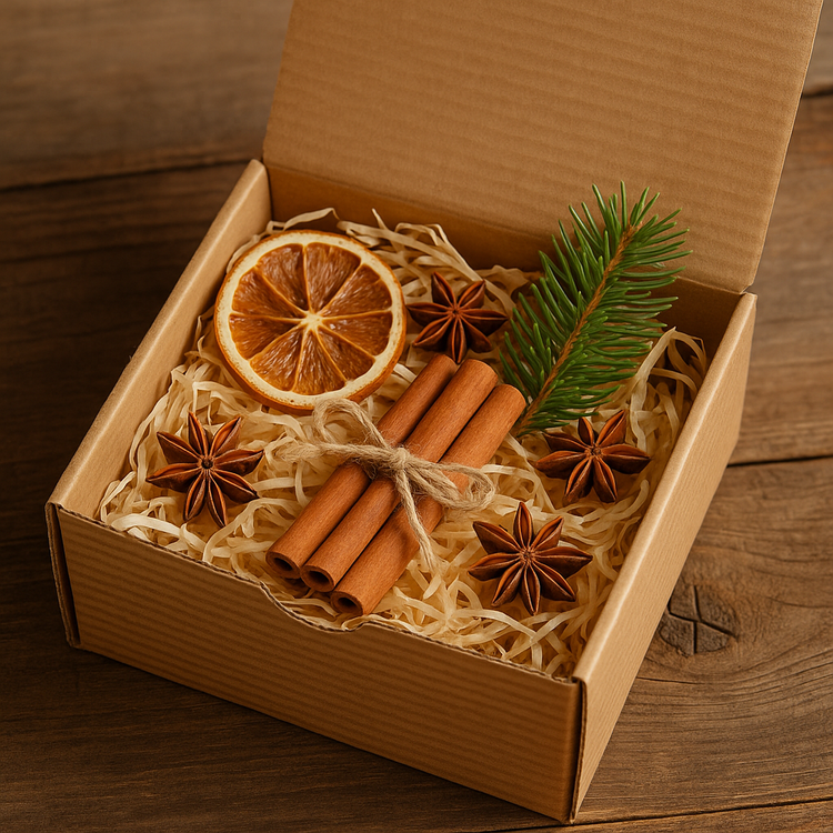 Naturalny zestaw DIY GrandDeco – pomarańcze cynamon anyż juta