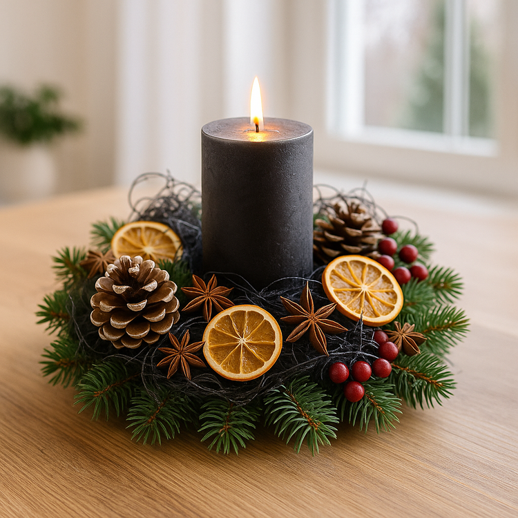 Kręcone korzonki barwione na czarno 0,5L – kolekcja GrandDeco