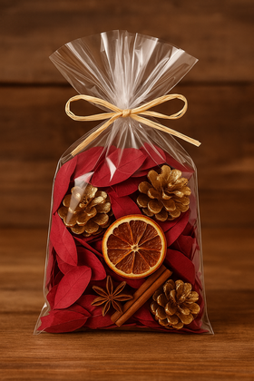 Dekoracja świąteczna GrandDeco „Czerwone złoto” – 0,5 l