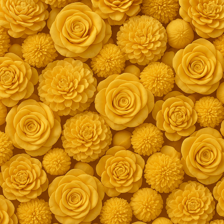 Kwiaty shola żółte 60 szt 2–6 cm do zimowych dekoracji, stroików, wianków DIY