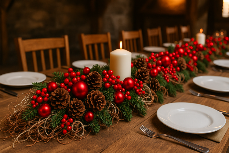 Naturalne suszone korzonki dekoracyjne 0,5 l – mix brąz + biel, ozdoby świąteczne, wianek, stroik, GrandDeco