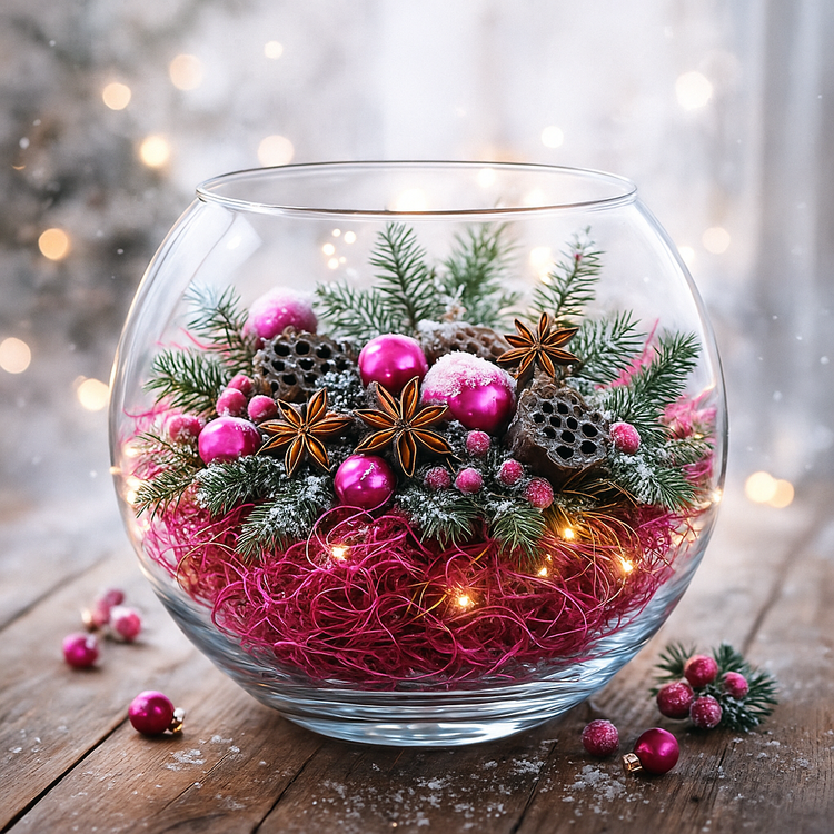 Różowe korzonki dekoracyjne 0,5 l – susz egzotyczny do stroików i DIY