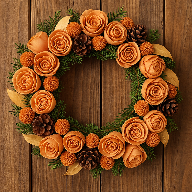 Brzoskwiniowe kwiaty shola – ciepło natury w Twoich dekoracjach