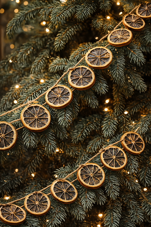 Platynowe Plastry Pomarańczy – Retro Dekoracje Świąteczne – GrandDeco – Zestaw Naturalnych Ozdób