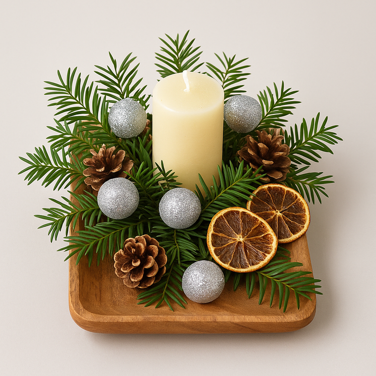 Gałązki Świąteczne – Cis Naturalny | Wiązka 3 gałązki, ok. 20 cm