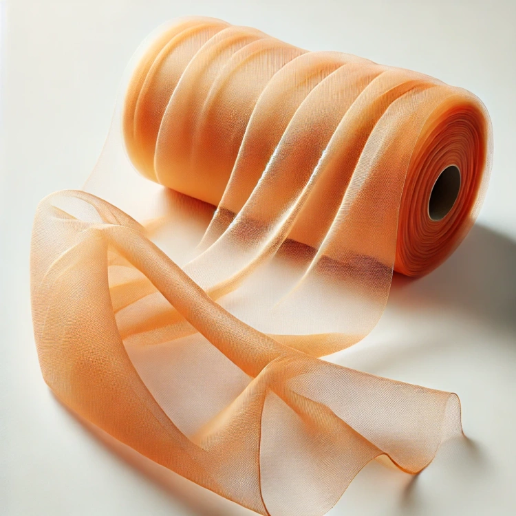 Tiul dekoracyjny pomarańczowy 12 cm x 9 m – ozdobna wstążka do dekoracji, stroików, prezentów i DIY