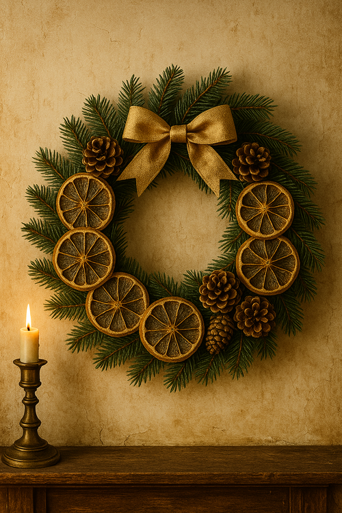 Platynowe Plastry Pomarańczy – Retro Dekoracje Świąteczne – GrandDeco – Zestaw Naturalnych Ozdób