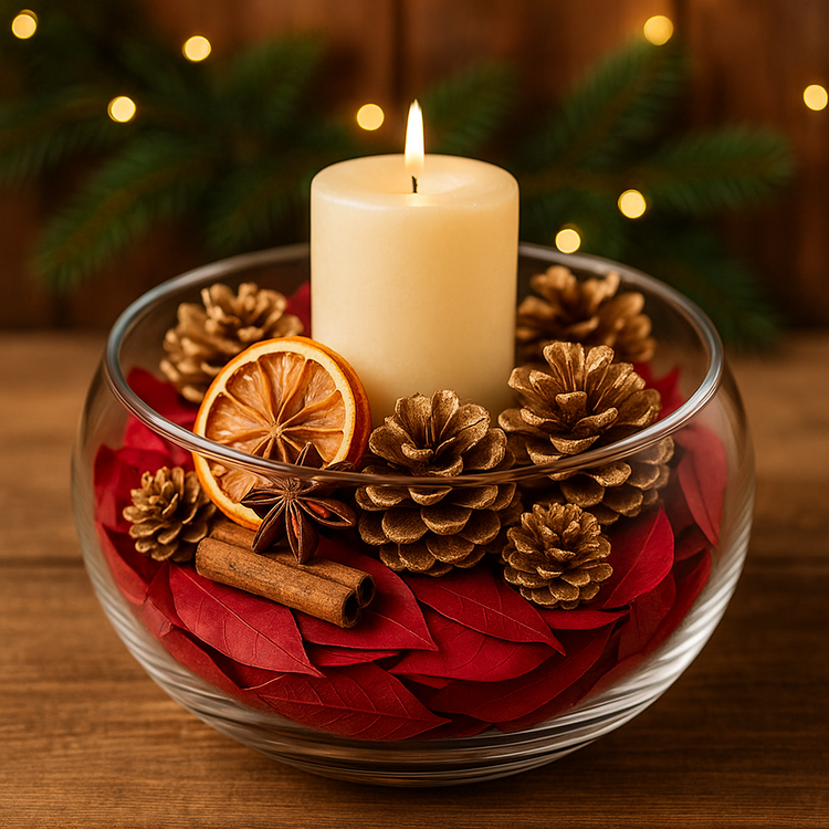 Suszone czerwone listki dekoracyjne 850 szt. | Barwione bordowe liście 2–3 cm | Ozdoby świąteczne DIY, stroiki, wieńce, pakowanie prezentów